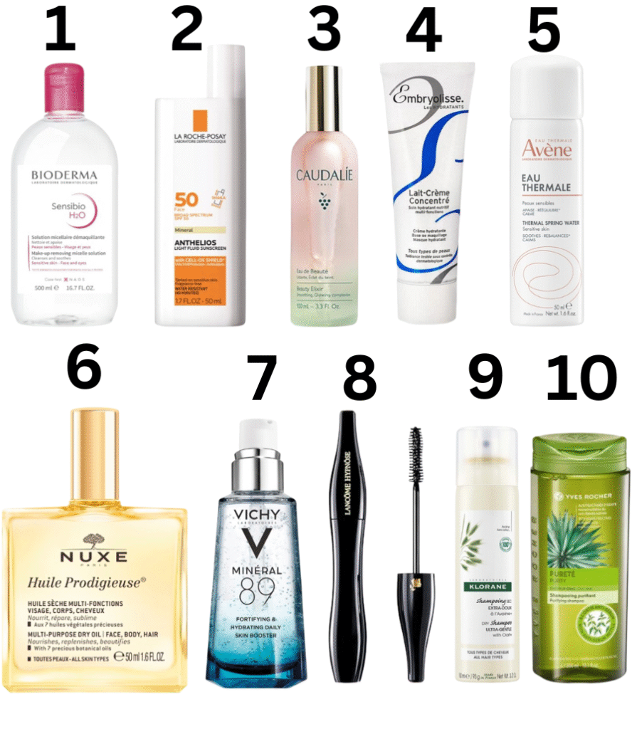 Top 10 French Beauty Products: The Secret to Effortless Elegance 2025 